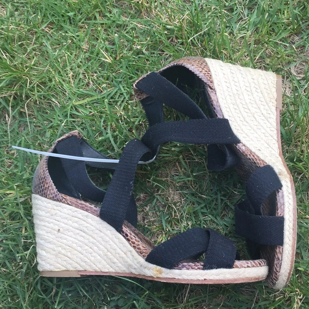 BCBGmaxazria Barcelona Black Espadrilles